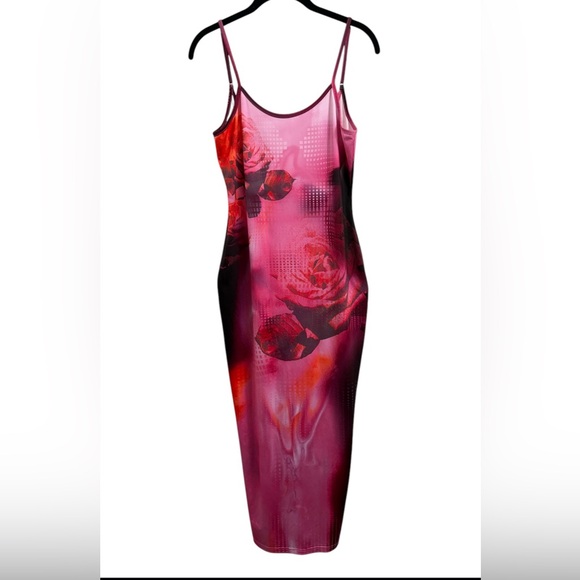 SHEIN Dresses & Skirts - SHEIN Floral Print Maxi Dress Sz(kit says Small But More Like A Size Medium)